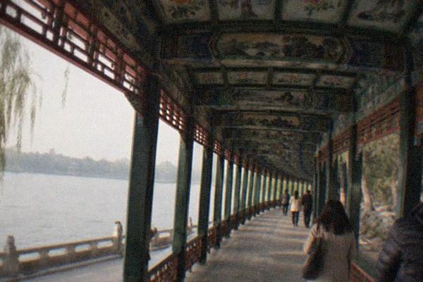 The Meridian Gate of the Forbidden City seen from Tiananmen Square in morning light